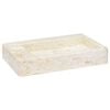 vidaXL Lavandino Crema 58x39x10 cm in Marmo