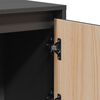 vidaXL Credenza Grigia 110,5x35x117 cm in Legno Massello di Pino