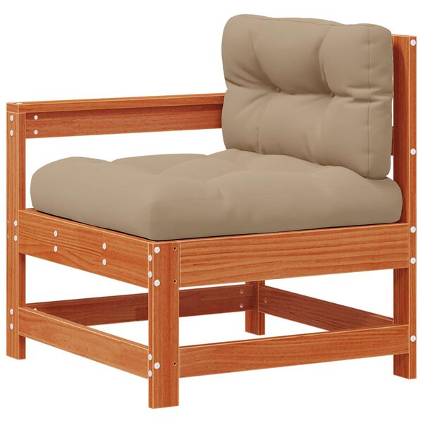 vidaXL Set Lounge da Giardino 6 pcs Marrone Cera