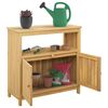 vidaXL Tavolo Consolle da Giardino 80x35x75 cm Legno Massello Acacia