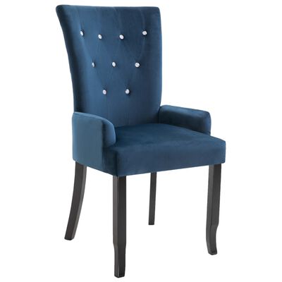 Chantilly poltrona sedia velluto design con braccioli cucina soggiorno