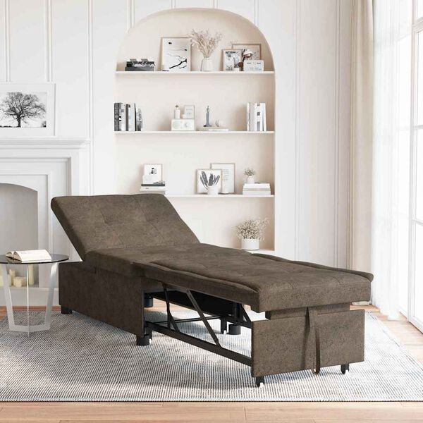 vidaXL Divano Letto Grigio scuro 67 x 194 x 38 cm