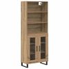 vidaXL Credenza 2 pz Rovere artigianale 69,5 x 34 x 180 cm