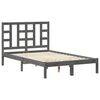 vidaXL Giroletto Grigio in Legno Massello 120x200 cm