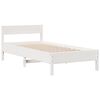 vidaXL Letto Libreria senza Materasso Bianca 90x200 cm Legno di Pino