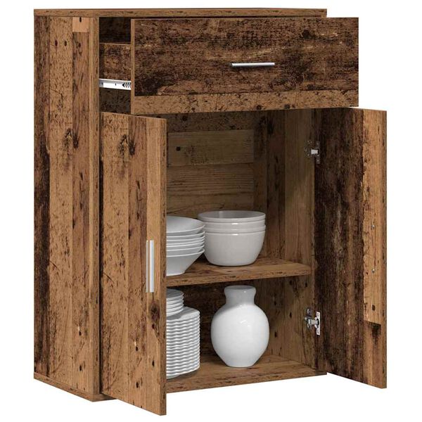 vidaXL Credenza Legno vecchio 60 x 30 x 84 cm Legno multistrato