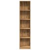 vidaXL Libreria Artigianale Rovere 40x24x176 cm Legno ingegnerizzato