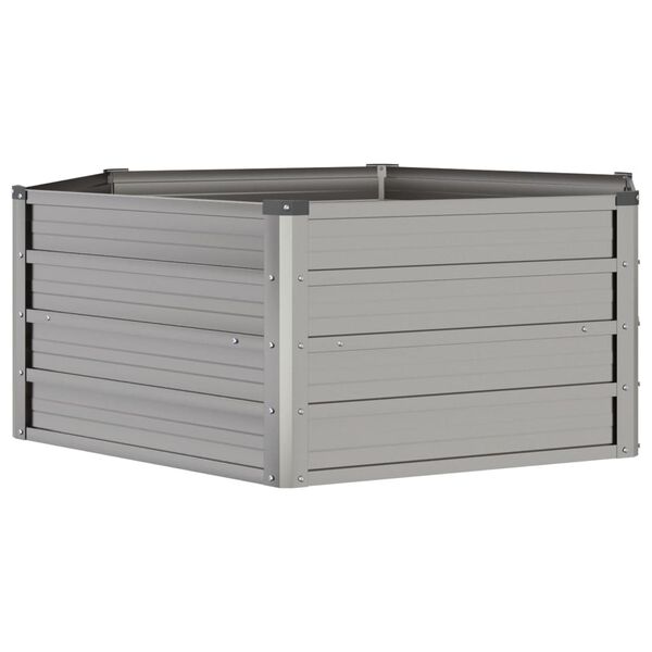 vidaXL Letto Rialzato da Giardino Ruggine 129x129x45 cm Acciaio Corten