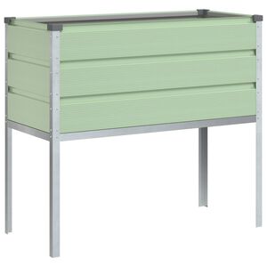 vidaXL Fioriera Verde Pastello 100 x 45 x 90 cm Acciaio zincato
