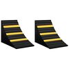 vidaXL Cunei Ferma Ruota 2 pz 29x16x19 cm Gomma