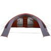 vidaXL Tenda a tunnel con tetto Grigio e arancione 700 x 590 x 215 cm
