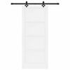 vidaXL Porta scorrevole ORKDAL Bianco 83 x 202 cm Pino massello