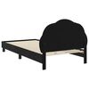 vidaXL Struttura letto bambini con testata Nero 90 x 190 cm Velluto