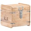 vidaXL Baule 40x40x40 cm in Legno Massello di Acacia