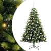 vidaXL Albero di Natale Artificiale a Cerniera con 300 LED Verde