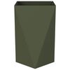 vidaXL Fioriera 2 pcs Verde oliva 50 x 50 x 75 cm Acciaio