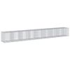vidaXL Cesto Gabbione con Copertura 850x100x100 cm in Ferro Zincato