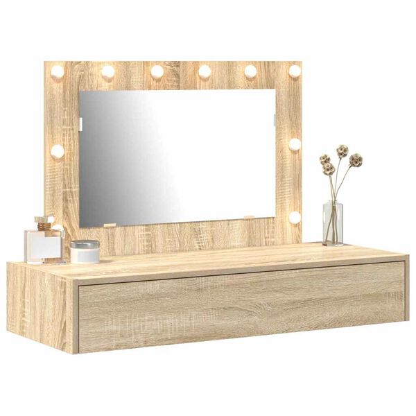 vidaXL Tavolo da Trucco Marrone 100 x 40 x 70 cm Legno multistrato