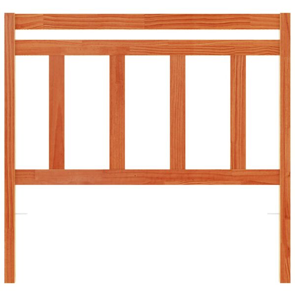 vidaXL Testiera Marrone Cera 100 cm in Legno Massello di Pino