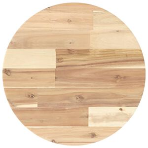 vidaXL Piano Tavolo Rotondo &Oslash;40x2 cm in Legno Massello di Acacia