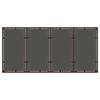 vidaXL Tavolo Giardino Piano in Vetro Marrone 190x90x75 cm Polyrattan