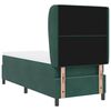 vidaXL Letto a molle con materasso Verde Scuro 200 x 80 cm Poliestere