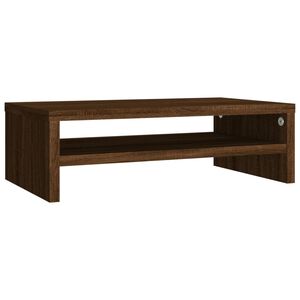 vidaXL Supporto Monitor Rovere Marrone 42x24x13 cm Legno Multistrato