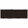 vidaXL Piano Tavolo Marrone Scuro 120x40x(2-4)cm Rovere Non Trattato