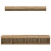 vidaXL Set di Mobiletto da TV a Parete 5 pcs Rovere artigianale