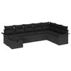 vidaXL Set Divano da Giardino 8 pz Poly Rattan