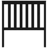 vidaXL Testiera per Letto Nera 96x6x101 cm in Legno Massello di Pino