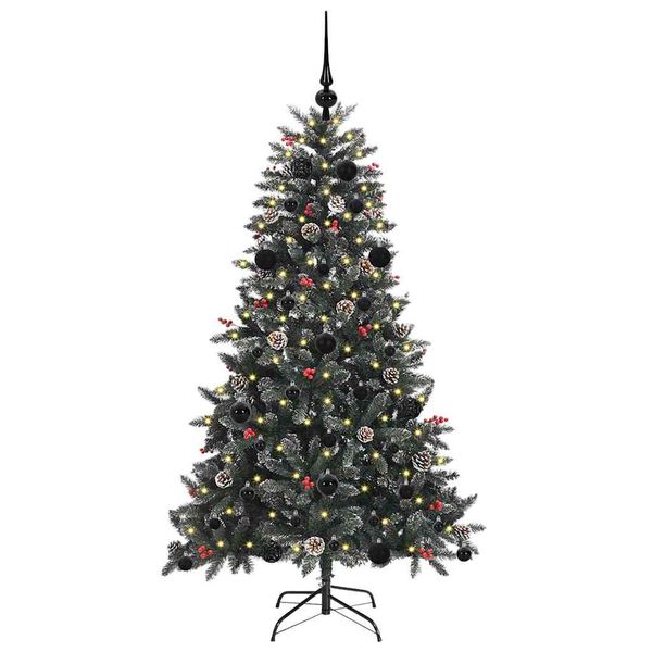 vidaXL Albero di Natale artificiale con 150 LED Verde 150 cm