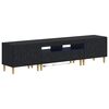 vidaXL Mobile TV LED a 5 pezzi Nero Legno ingegnerizzato