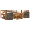 vidaXL Set di divani da esterno 7 pcs Naturale