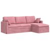 vidaXL Divano Rosa 228 x 134 x 80 cm Velluto
