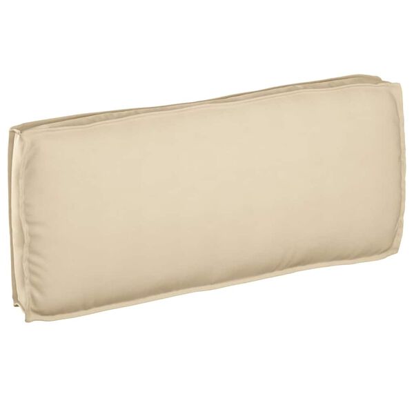 vidaXL Cuscino Beige 120 x 50 x 12 cm Tessuto Oxford