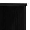 vidaXL Credenza Rovere Nero 132 x 35,5 x 103,5 cm Legno multistrato