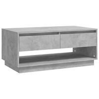 vidaXL Tavolino da Salotto Grigio Cemento 102,5x55x44 cm in Truciolato