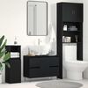 vidaXL Armadio per Lavabo da Bagno Rovere Nero 80 x 33 x 60 cm