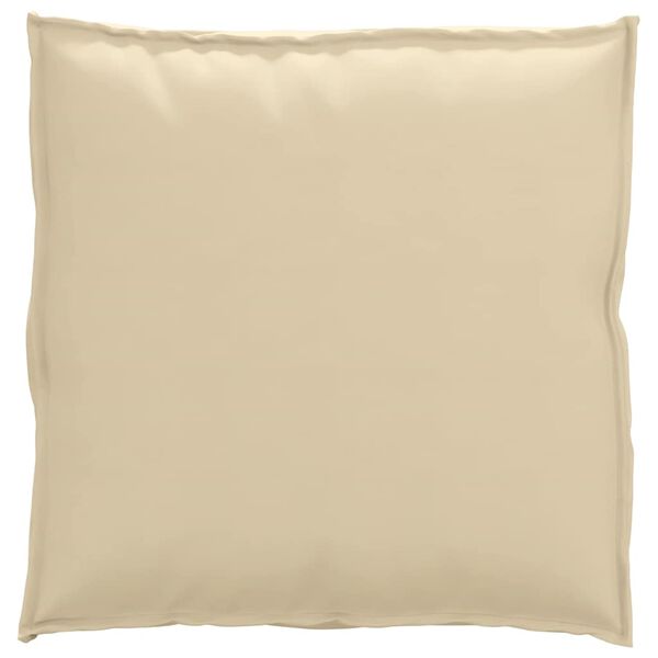 vidaXL Cuscino Beige 70 x 70 x 12 cm Tessuto Oxford