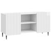 vidaXL Mobile TV Bianco Lucido 102 x 34,5 x 52 cm Legno ingegnerizzato