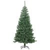 vidaXL Albero di Natale con 150 LED con supporto Verde 120 cm PVC
