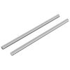 vidaXL Asta Filettata 2 pcs Argento 6 x 135 mm Acciaio