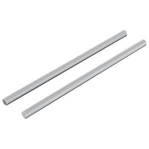 vidaXL Asta Filettata 2 pcs Argento 6 x 135 mm Acciaio