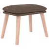 vidaXL Poggiapiedi Tortora 45x29,5x35 cm in Tessuto