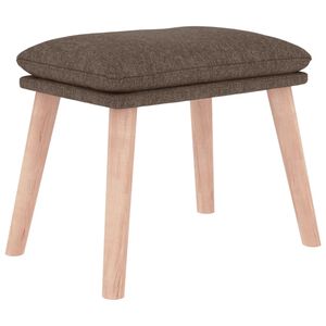 vidaXL Poggiapiedi Tortora 45x29,5x35 cm in Tessuto