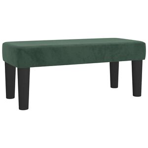 vidaXL | panchina | Verde scuro 70 x 30 x 30 cm Velluto