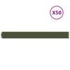 vidaXL Bordura per Prato 50 pz 10 x 103 cm Acciaio Verde Oliva
