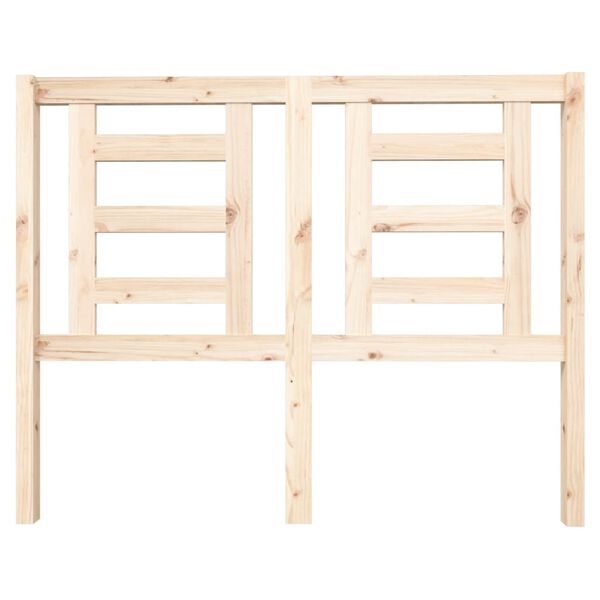 vidaXL Testiera per Letto 126x4x100 cm in Legno Massello di Pino