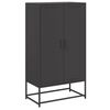 vidaXL Credenza Nera 68,5x38,5x123,5 cm in Acciaio